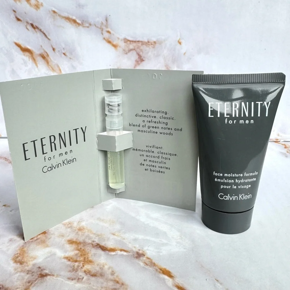 Calvin Klein Eternity For Men Face Moisture Formula Moisturizer/Travel Cologne